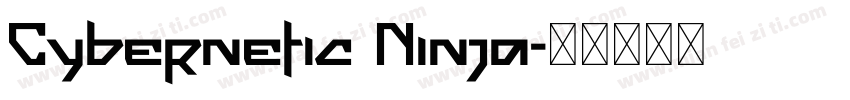 Cybernetic Ninja字体转换
